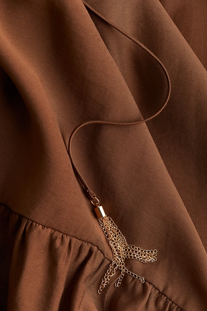 Drawstring-Detail Dress