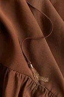 Drawstring-Detail Dress
