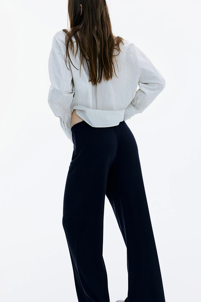 Pantalon large avec cordon de serrage