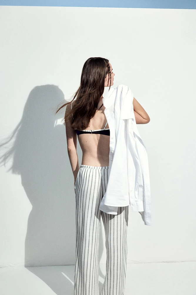 Straight-Leg Drawstring Pants