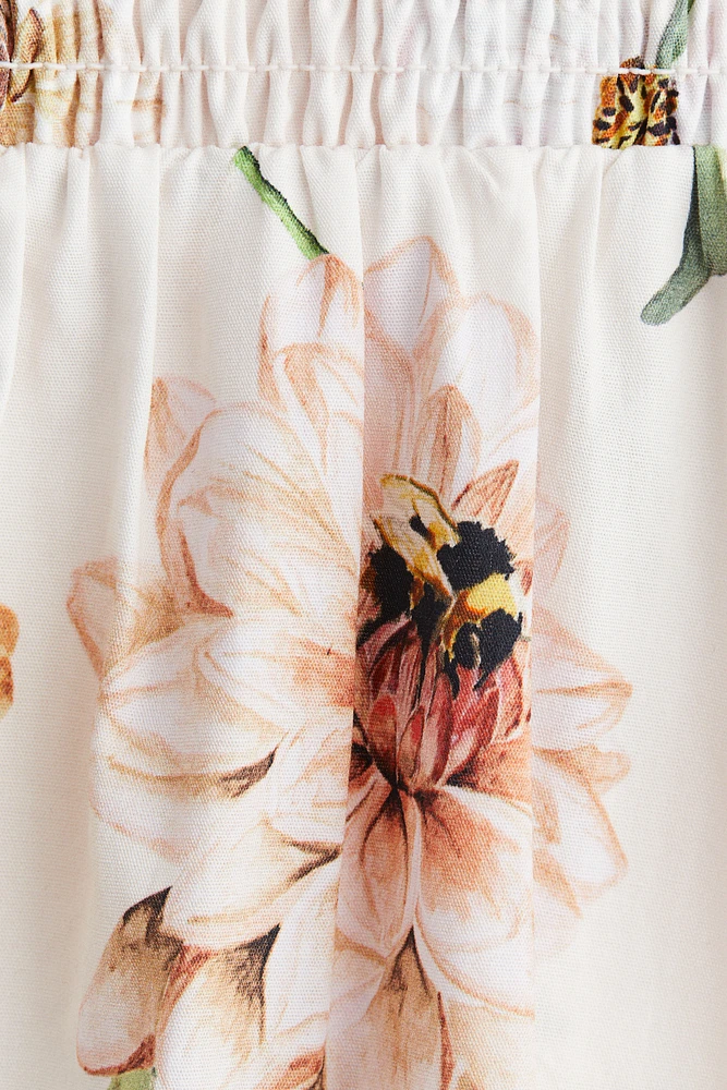 Tie-strap cotton dress