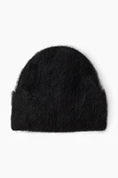 Fuzzy Mohair-Blend Beanie