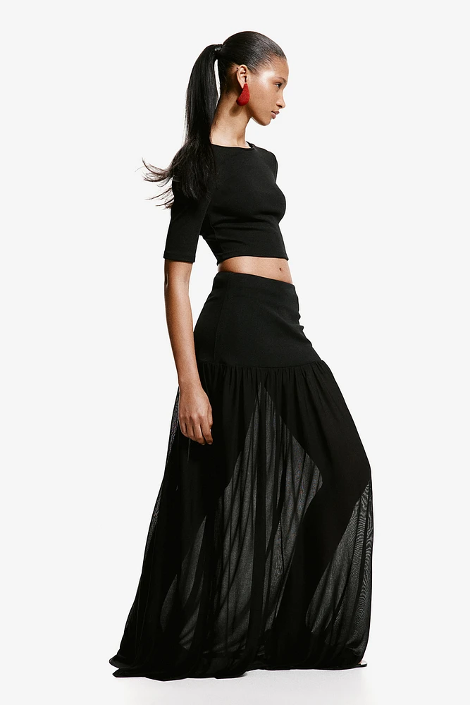 Long Jersey Skirt