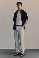 Relaxed Fit Linen Pants