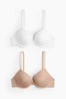 2-pack Microfiber Push-up Bras