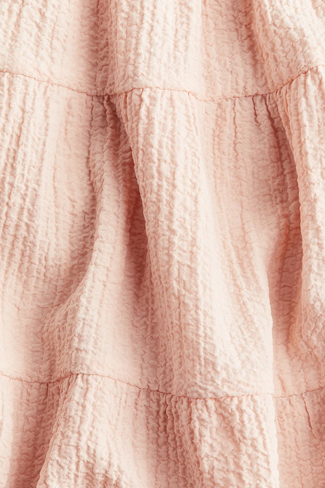 Tiered Seersucker Skirt