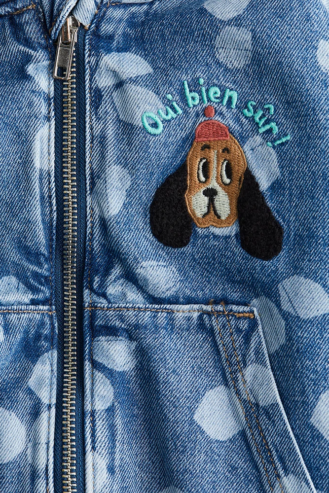 Veste en denim avec capuche