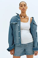 MAMA Denim Shorts
