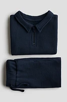 2-Piece Waffled Jersey Set