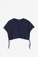 Drawstring-detail Crop Top