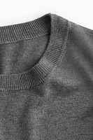 Short Fine-Knit Sweater