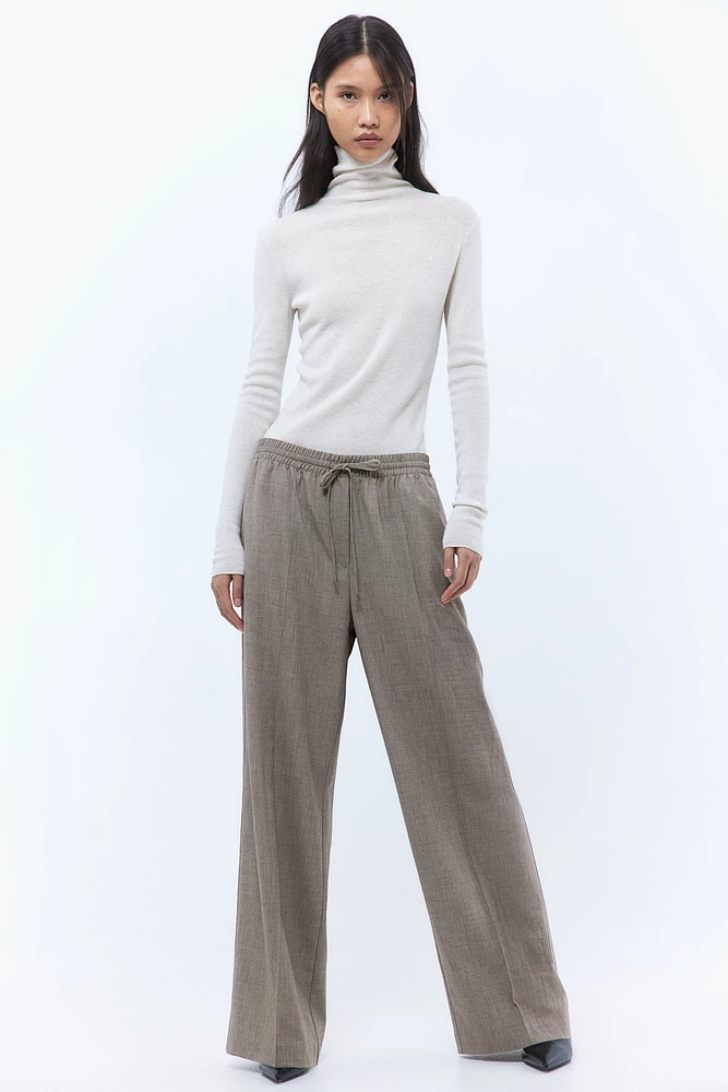 Pantalon de tailleur avec cordon serrage