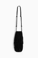 Fringed Suede Phone Bag