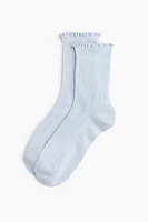 Lot de 5 paires chaussettes en tricot côtelé