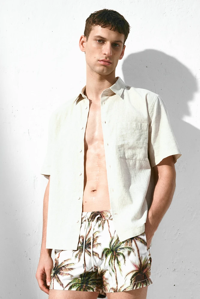 Short de bain à motif