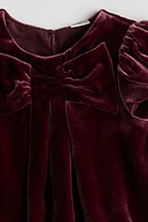 Silk-Blend Velvet Dress