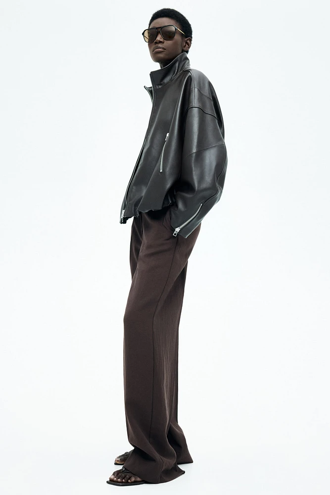 Wide-Leg Dress Pants