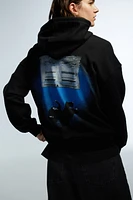 Oversized Printed Hoodie