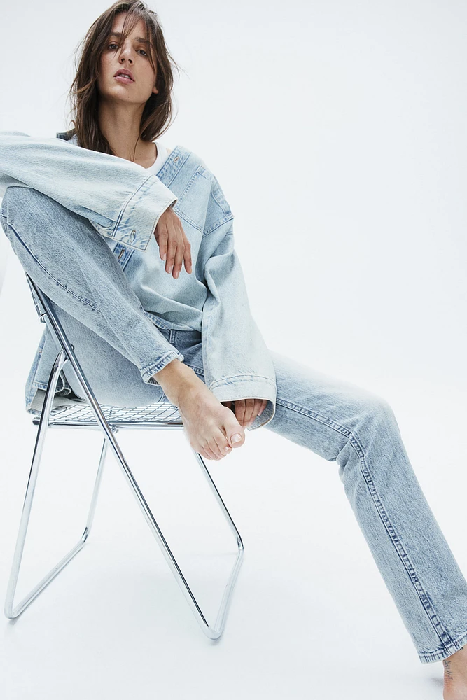 Jean droit Taille Amincie et Haute