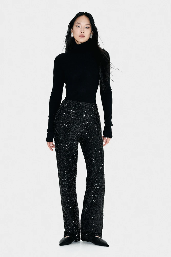 Pantalon à sequins