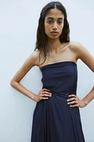 Pleated Bandeau Dress