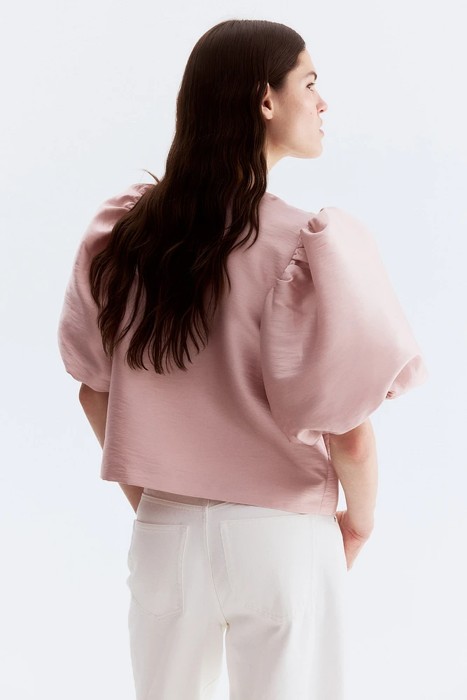 Balloon-Sleeved Blouse