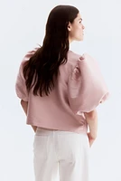 Balloon-Sleeved Blouse