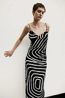 Draped Cowl-neck Dress