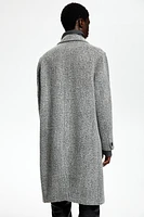 Loose Fit Wool-Blend Coat