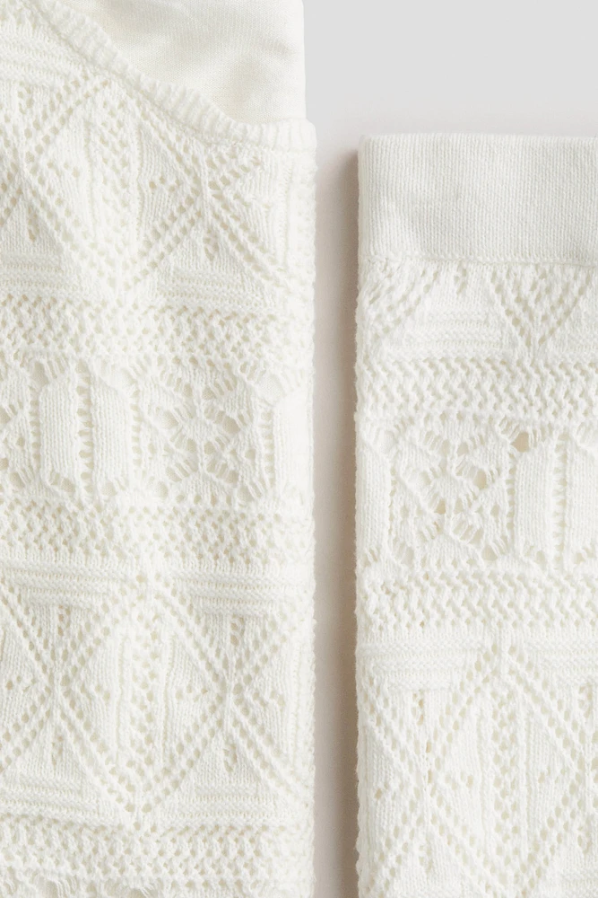 2-Piece Crochet-Look Set
