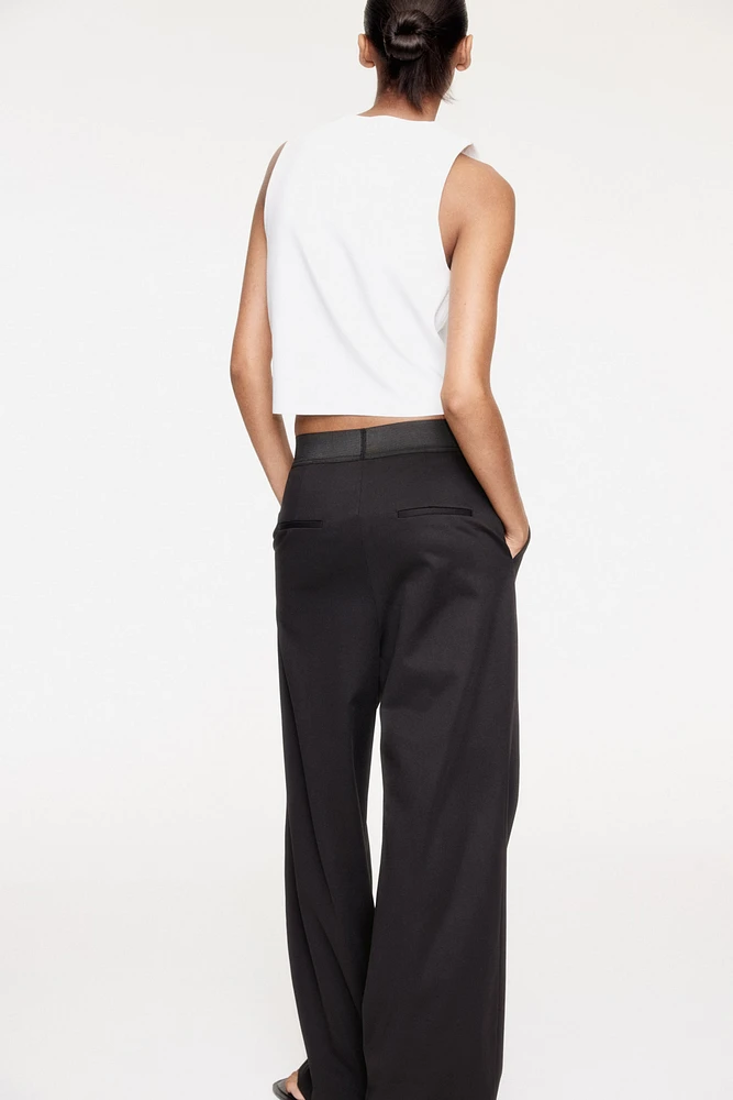 Straight-Leg Jersey Pants