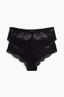 2-pack Lace Hipster Briefs