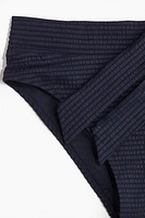 Tie-Detail High Waist Bikini Bottoms