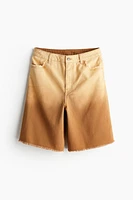 Frayed-edge Bermuda Shorts