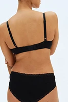 MAMA 3-Pack Lace-Trimmed Cotton Hipster Briefs