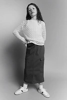 Cotton Cargo Skirt