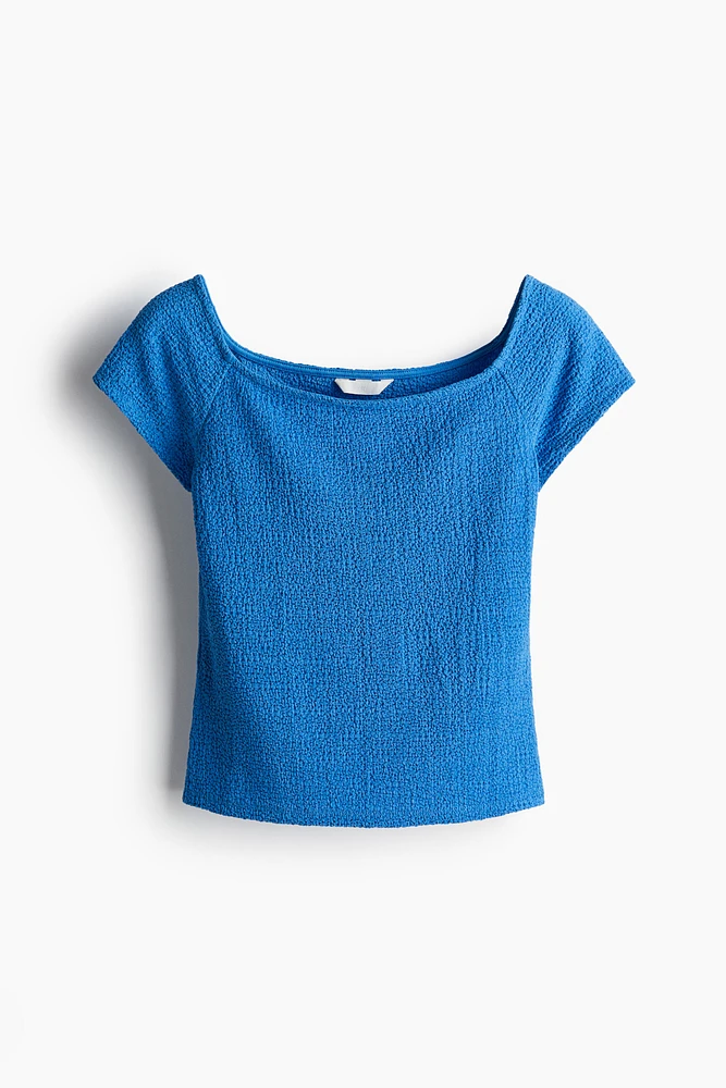 Textured Jersey Top