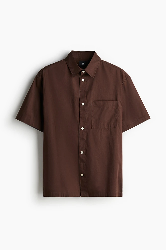 Relaxed Fit Short-sleeved Shirt