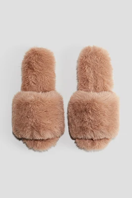 Fluffy slippers