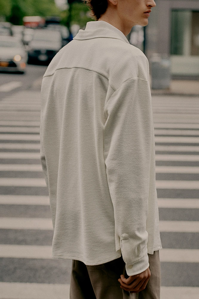 Loose Fit Textured Shirt