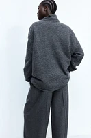 MAMA Slit-Hem Sweater