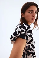 Off-the-Shoulder Poplin Dress