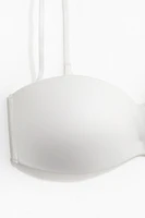Padded Microfiber Bandeau Bra