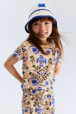 Pointelle Jersey Top