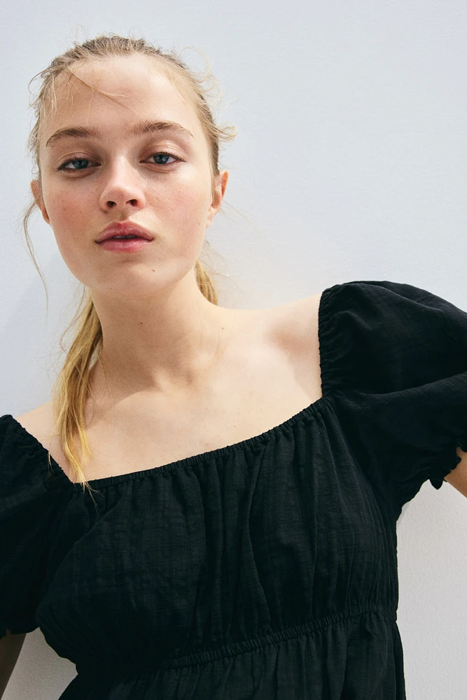 Ruffle-Trimmed Dress