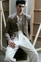 Slim-Fit Linen Jacket