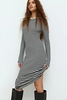 Rib-Knit Bodycon Dress