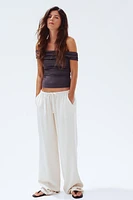 Draped Off-the-Shoulder Top