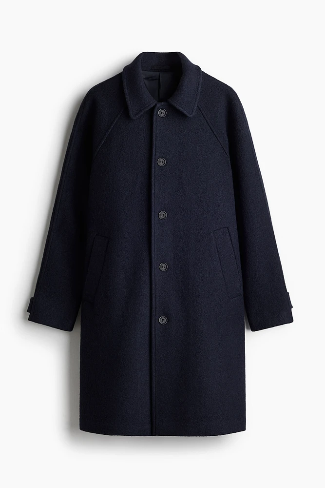 Regular Fit Wool-Blend Car Coat