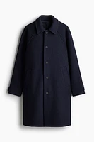 Regular Fit Wool-Blend Car Coat